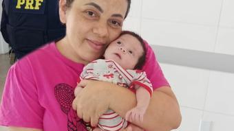 Policial rodoviário federal do DF salva bebê recém-nascida engasgada com leite materno - Notícias